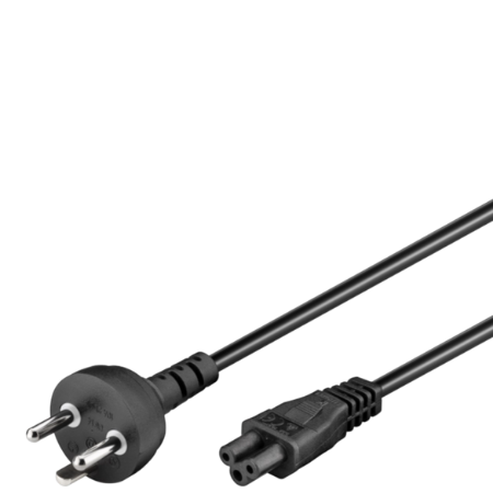 Goobay IEC C5 Voedingskabel met aardingsstekker